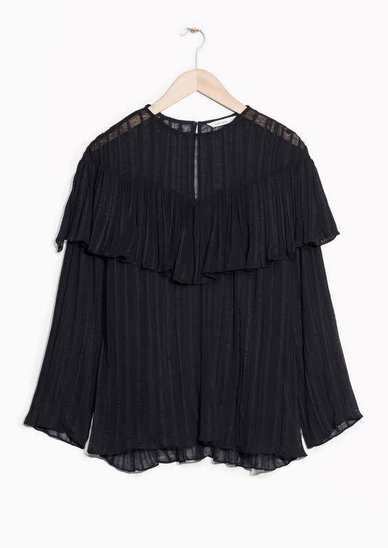 Frilled Sheer Top