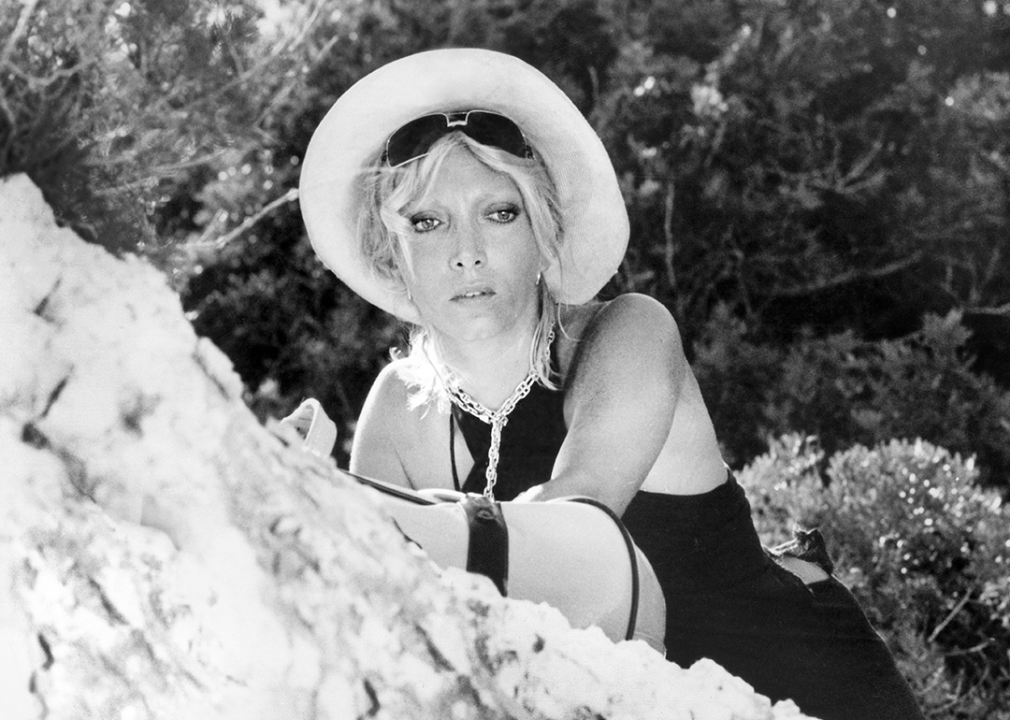 Mariangela Melato in a publicity portrait for ‘Swept Away’.