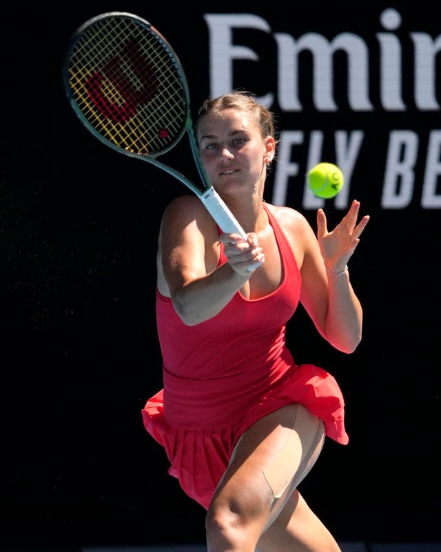 Ukrainian player Marta Kostyuk