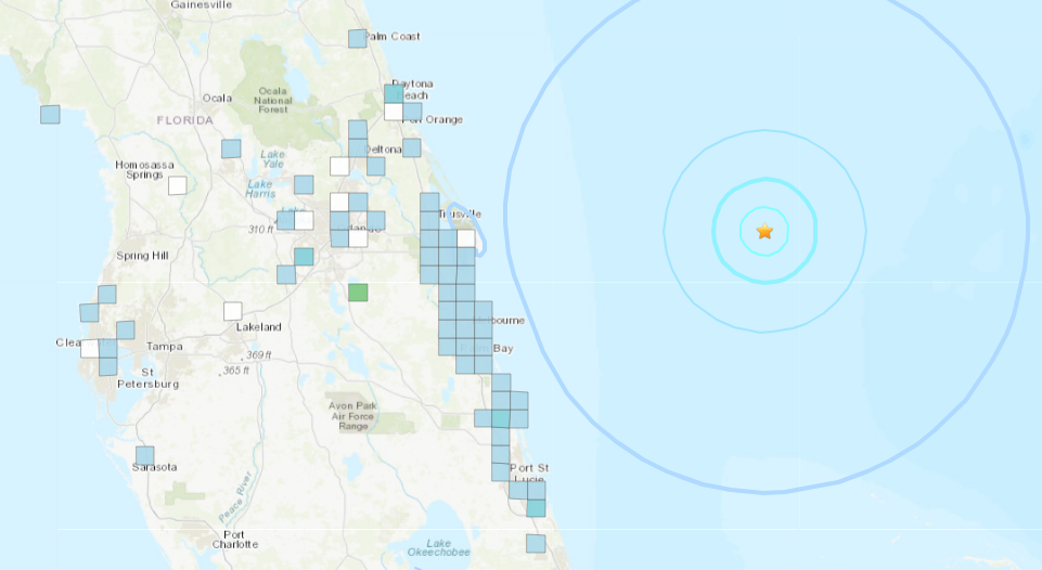 The Feb. 7, 2024, earthquake east of Florida was felt along the Treasure Coast as far south as Stuart.