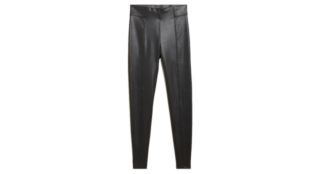 M&S' flattering leather look £25 leggings are back in stock