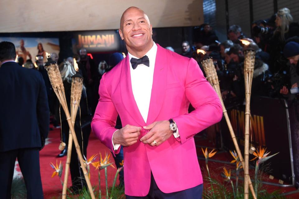 Dwayne “The Rock” Johnson came in ninth place (PA Archive)