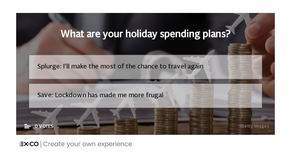 Travel spending plans poll