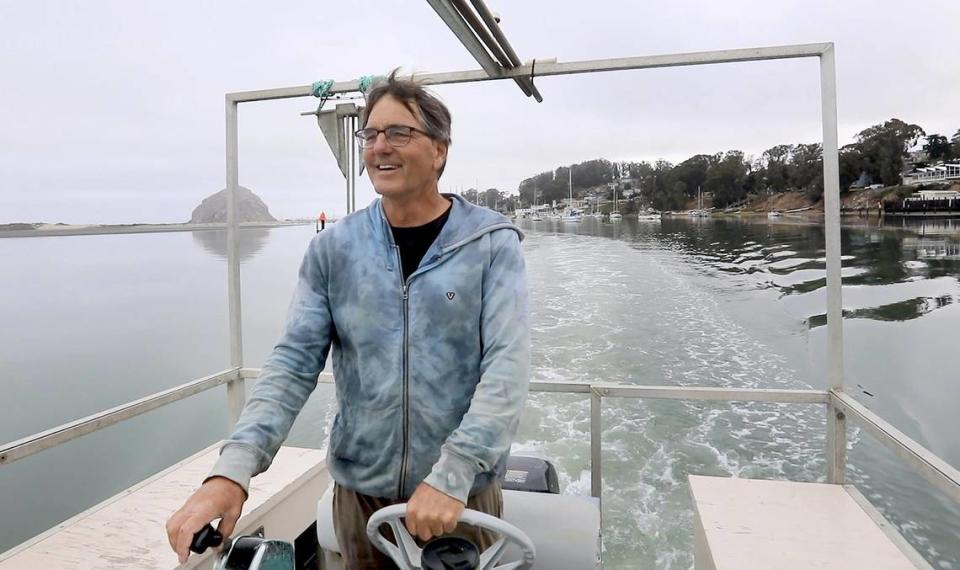 Grassy Bar Oyster Co. owner George Trevelyan talks about his oyster farm in Morro Bay.