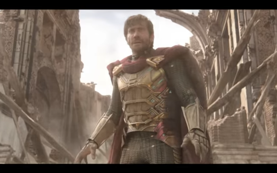 Jake Gyllenhaal plays the maybe-good, maybe-bad Mysterio in <em>Far From Home</em>. (Photo: Sony/YouTube)