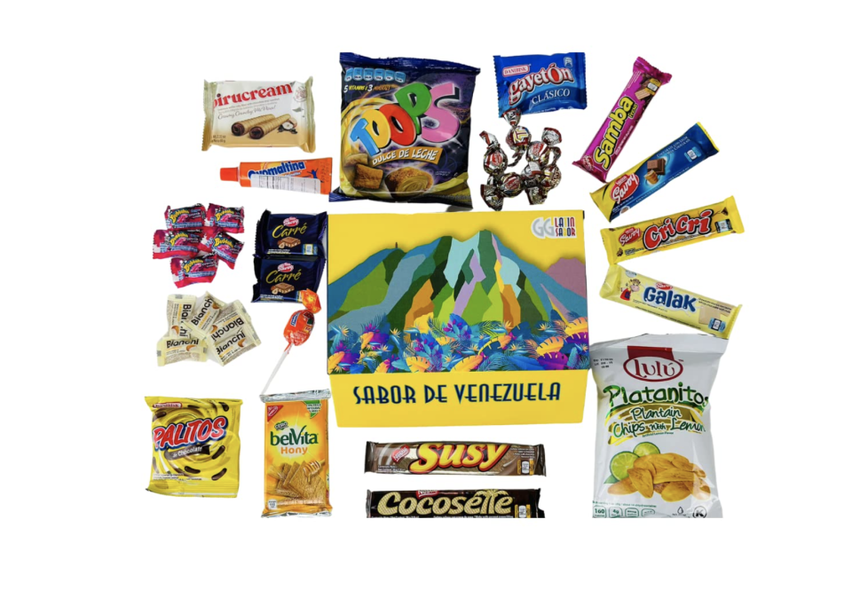 Caja de regalo de bocadillos venezolanos. (Foto: Amazon)