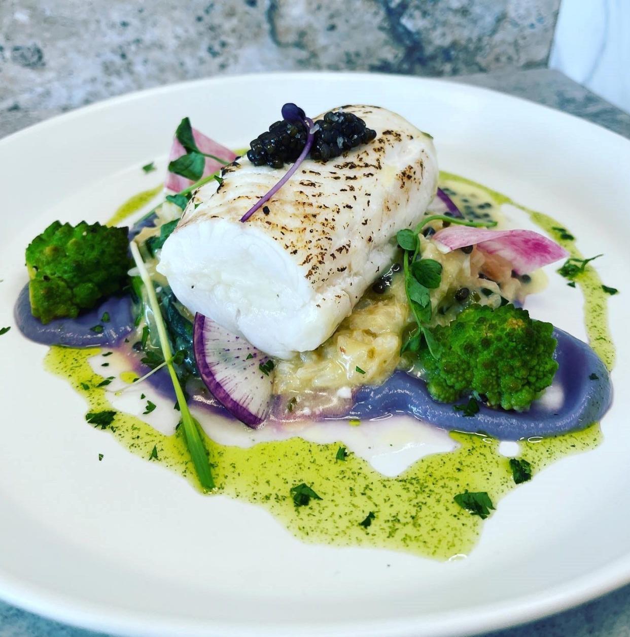 Chef Ryan Duffy, of The Boat Landing Restaurant in Sunset Beach, prepared this lionfish dish for the 2023 Chef Showdown competition hosted by the N.C. Restaurant & Lodging Association.