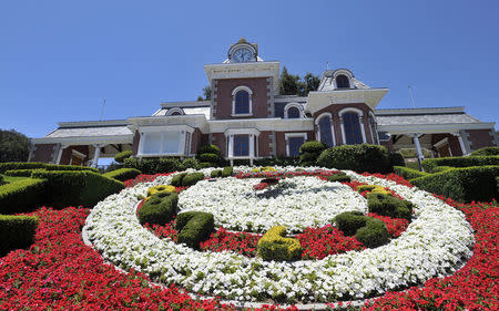 A general view of the train station at Michael Jackson's Neverland Ranch in Los Olivos, California July 3, 2009. REUTERS/Phil Klein