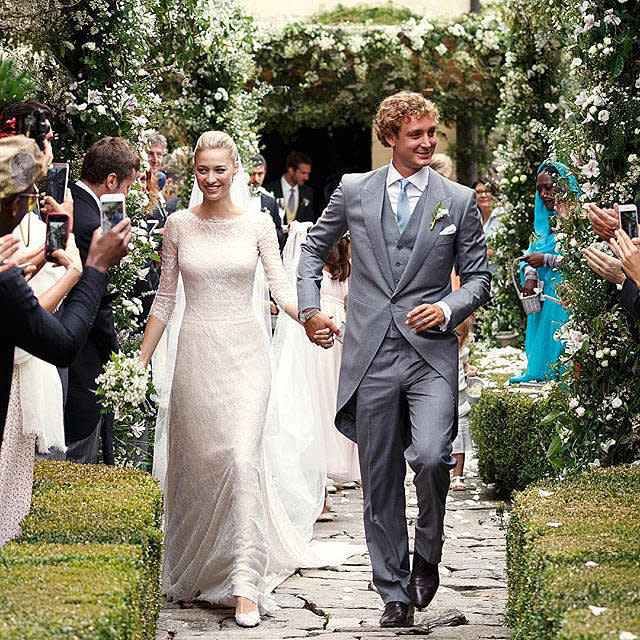 Pierre Casiraghi and Beatrice Borromeo married in a religious ceremony on Aug. 1 in Italy. 