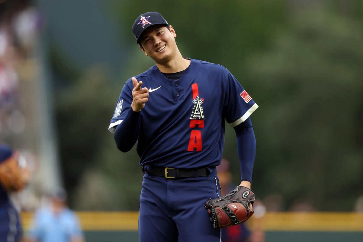 ShoheiOhtani is all business 👀 #redcarpet #allstar #mlb #angels