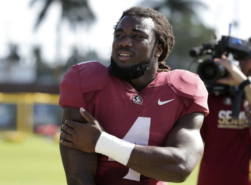 Florida State RB Dalvin Cook has a terrific test against a stingy Michigan defense. (AP)