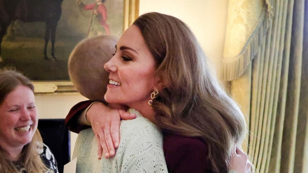 Princess Kate embraces Liz after meeting her at Windsor Castle