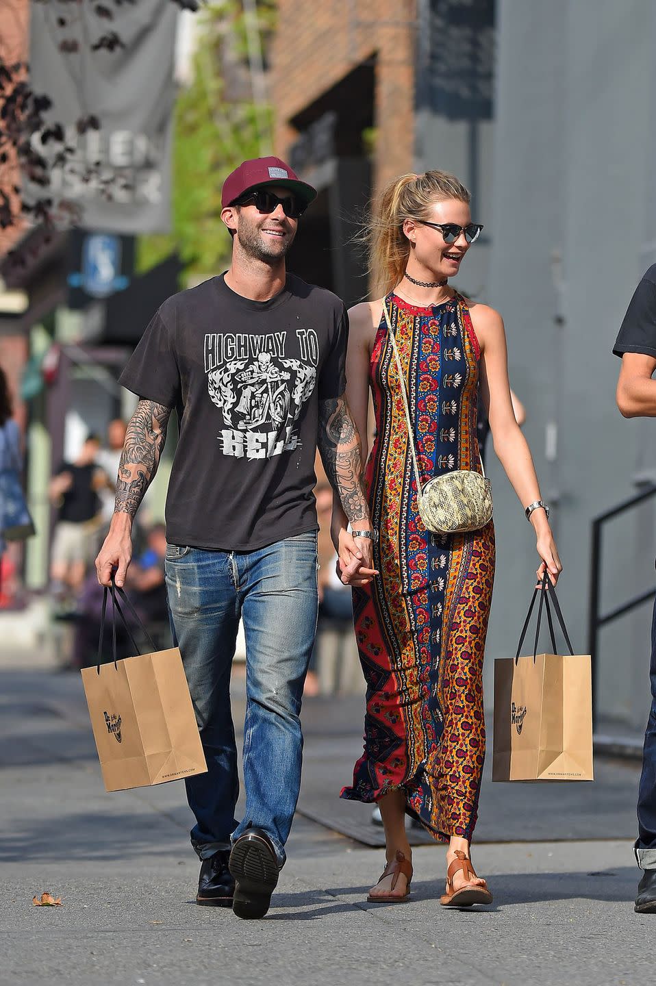 1) Adam and Behati are fully in sync.