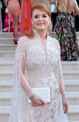 <p>Cindy Ord/amFAR/Getty</p> Sarah Ferguson at the amfAR Cannes Gala 30th edition at Hotel du Cap-Eden-Roc on May 23, 2024.