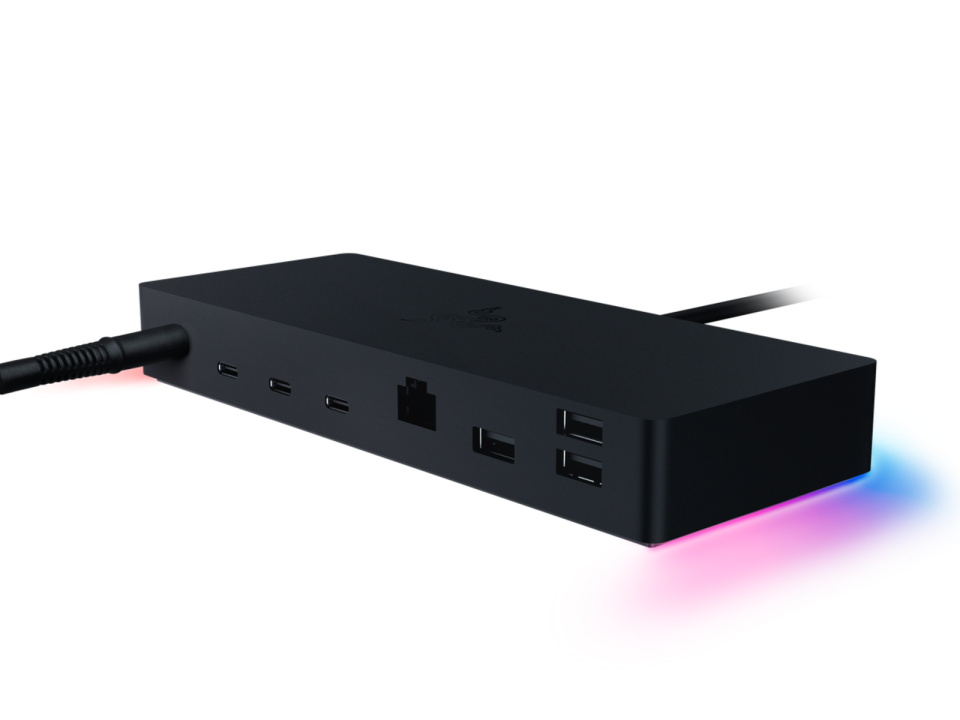 Razer just had to put RGB lighting in this $330 Thunderbolt 4 dock