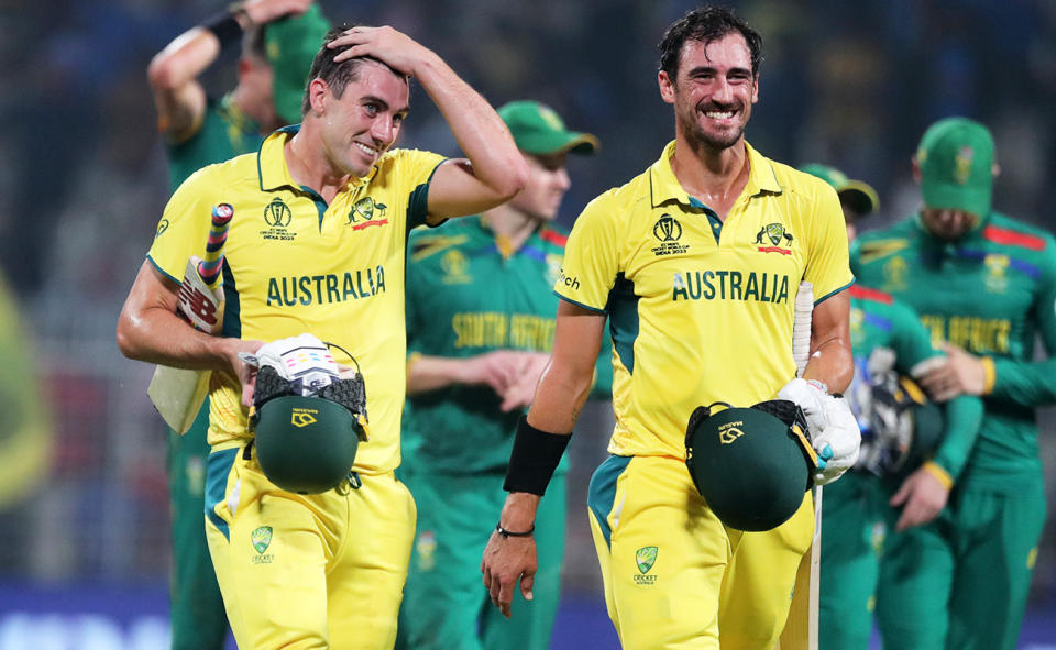 Pat Cummins and Mitchell Starc.