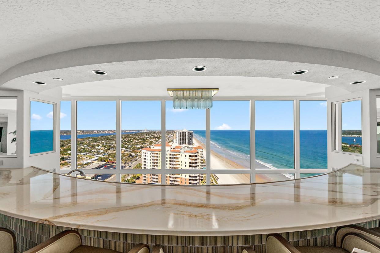 The Peninsula in Daytona Beach Shores offers its residents an array of amenities, including the new penthouse club room, two pools and a fitness studio.