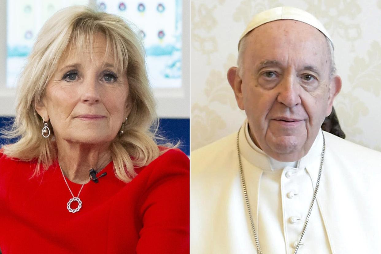 First Lady Jill Biden; Pope Francis