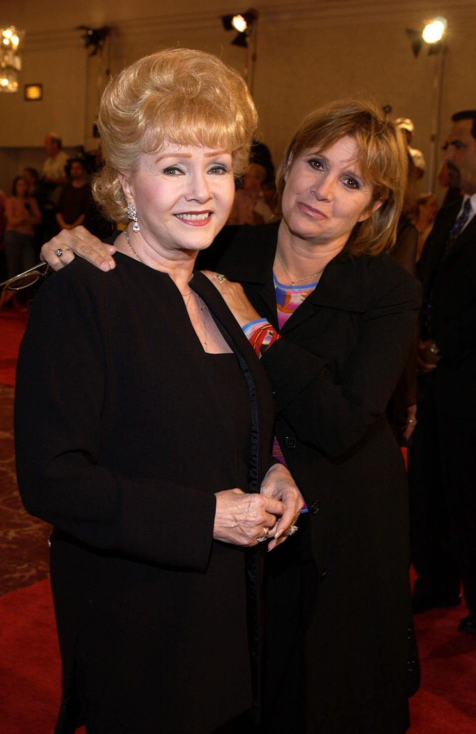 Debbie Reynolds and Carrie Fisher at the&nbsp;St. Jude Runway for Life Red Carpet at the Beverly Hilton Hotel in Beverly Hills in 2003.