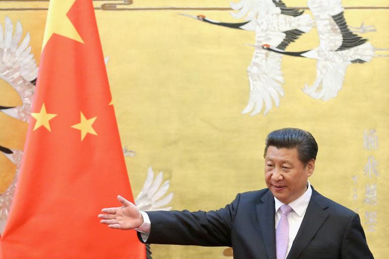 Chinese President Xi Jinping, pictured during a ceremony at the Great Hall of the People in Beijing, on March 31, 2015