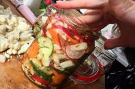 "Today fairy @opheliaafm taught me how to PICKLE!" the singer posted to Instagram. Looks tasty, Lorde!