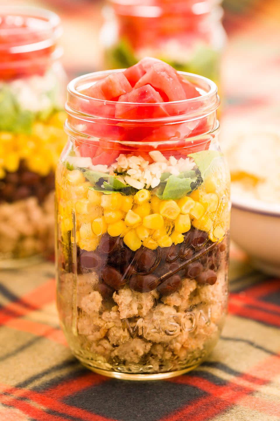 <p>Which layer is your favorite?</p><p>Get the recipe from <a href="https://www.delish.com/cooking/recipe-ideas/recipes/a43747/taco-salad-in-a-jar-recipe/" rel="nofollow noopener" target="_blank" data-ylk="slk:Delish;elm:context_link;itc:0;sec:content-canvas" class="link ">Delish</a>.</p>