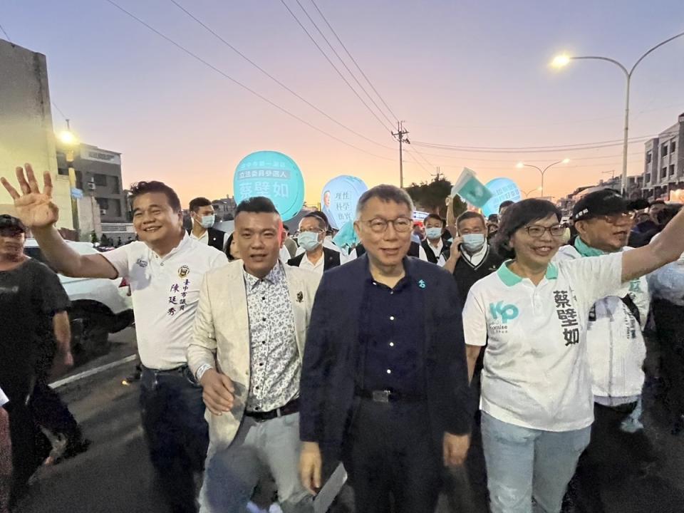 柯文哲在台中拿到超三成的選票，也站穩在台中的政治版圖。   新頭殼資料照