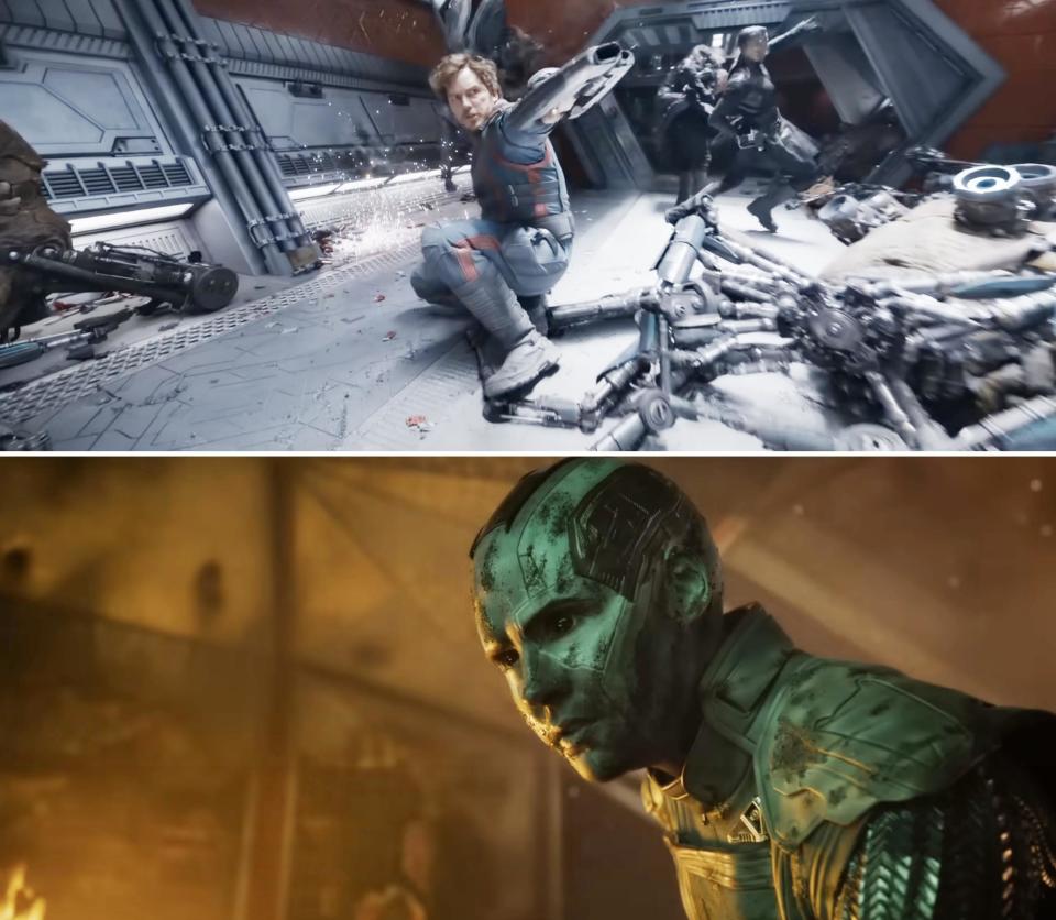 Screenshots from "Guardians of the Galaxy Vol. 3"