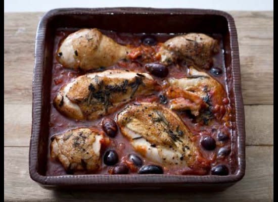 Chicken stew is a recipe that everyone should know how to make. It's inexpensive, comforting and can feed a hungry hoard of people. This Provencal version uses pantry staples like canned tomatoes and cured olives.    <strong>Get the Recipe for <a href="http://www.huffingtonpost.com/2011/10/27/chicken-provencal_n_1057131.html" target="_hplink">Chicken Provençal</a></strong>