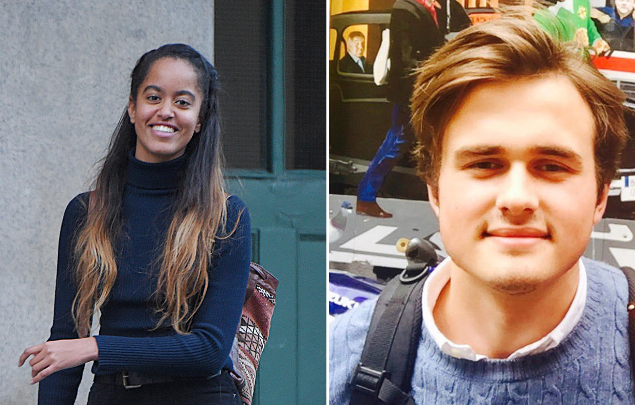 Malia Obama appears to be dating a British student [Photo: Getty/Twitter]