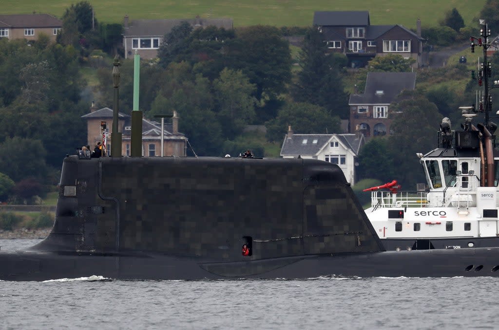 One of the Royal Navy’s seven Astute-class nuclear-powered attack submarines (Andrew Milligan/PA) (PA Archive)