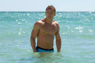 Daniel Craig, <a href="http://movies.yahoo.com/movie/casino-royale-2006/" data-ylk="slk:"Casino Royale";elm:context_link;itc:0;sec:content-canvas" class="link ">"Casino Royale"</a>: When a bikini-clad Craig emerges from the surf in his first Bond movie, there's a moment when time stops and the female audience asks: Where has this 007 been all our lives?