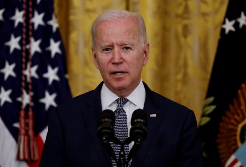 U.S. President Biden signs Juneteenth National Independence Day Act at the White House in Washington