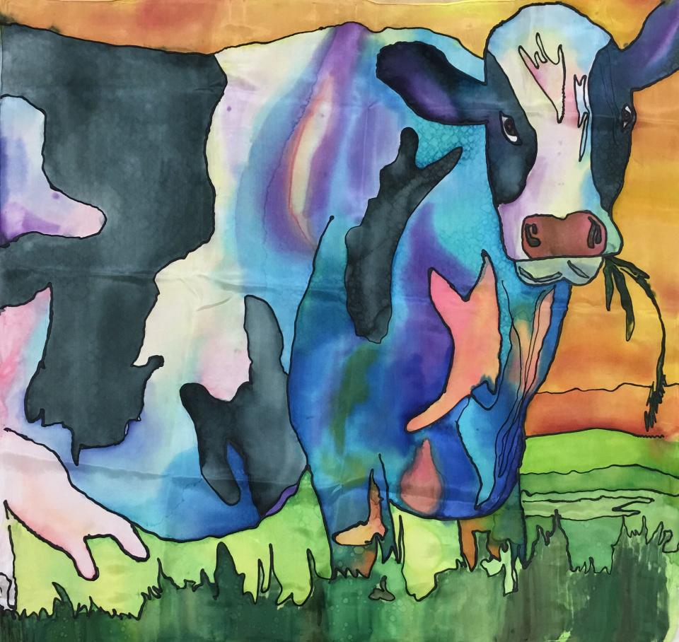 This painting by Susan Rusu is among the finalist entries for Art Educator of the Year in Stark County 2023. Artwork by other finalists is on exhibit at the Massillon Museum through April 8.