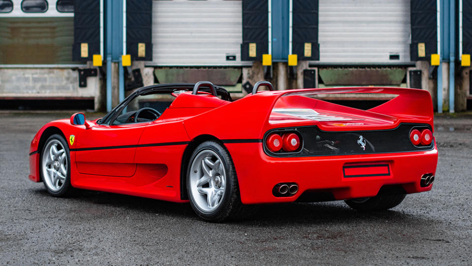 The Ferrari F50 can reach 202 mph at full tilt. - Credit: Kevin Van Campenhout/RM Sotheby's