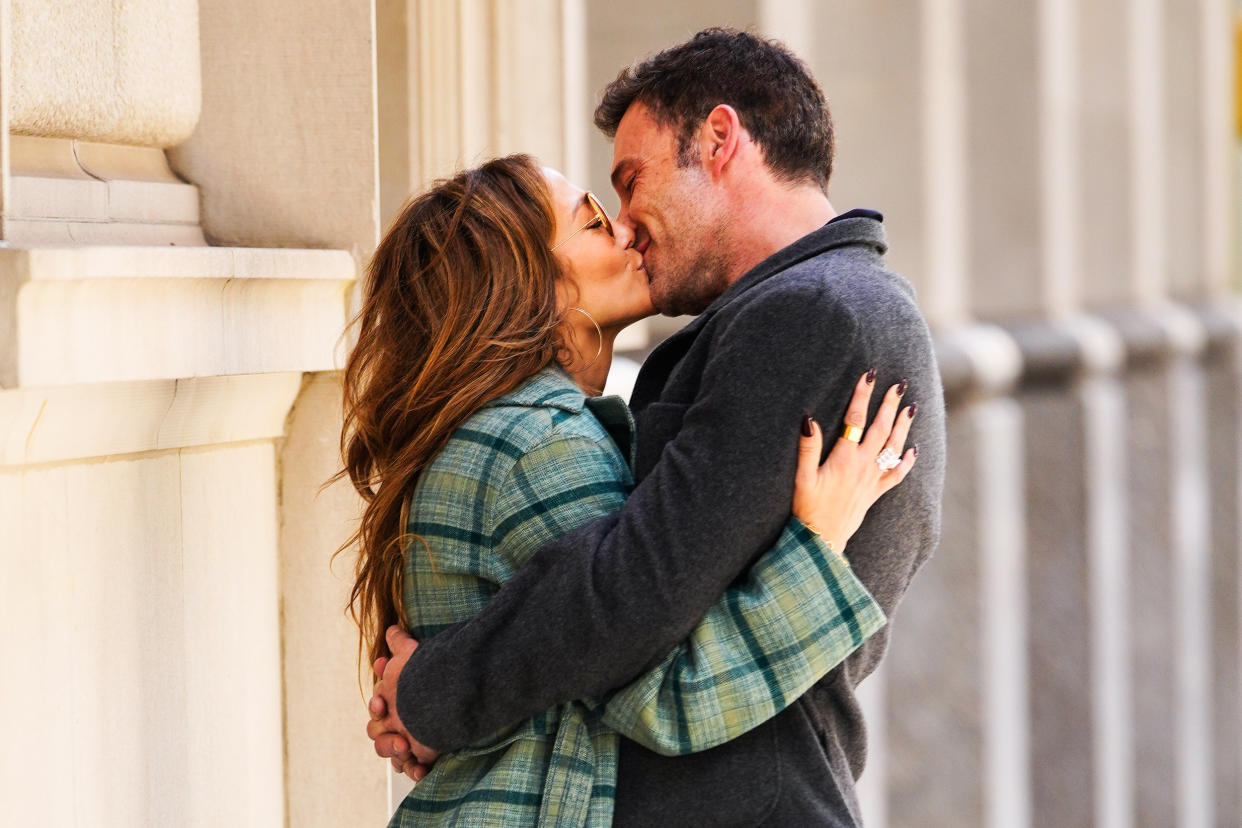 Jennifer Lopez and Ben Affleck in New York on Sept. 26, 2021. (Gotham / GC Images file)