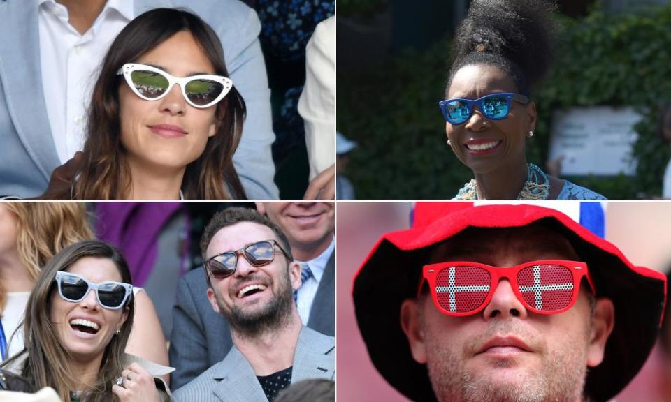 Winning style at Wimbledon in the sunglasses stakes