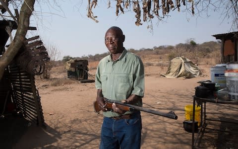 Farmer Julius Poniso Mundia (73) living in Kachakau, a village in Chobe National Park Enclave. - Credit: Eddie Mulholland