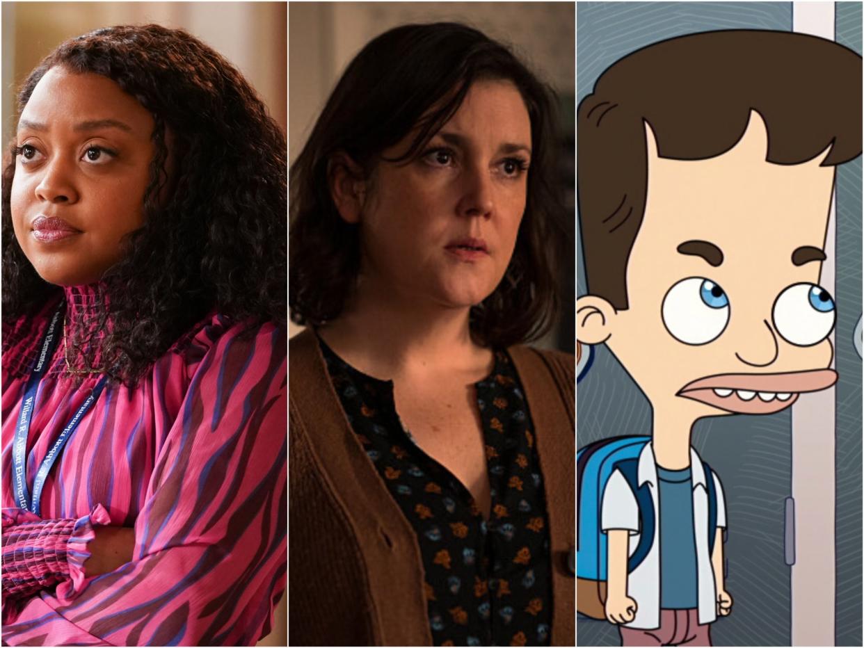 Quinta Brunson, Melanie Lynskey and Nick from ‘Big Mouth’ (ABC, Showtime and Netflix)