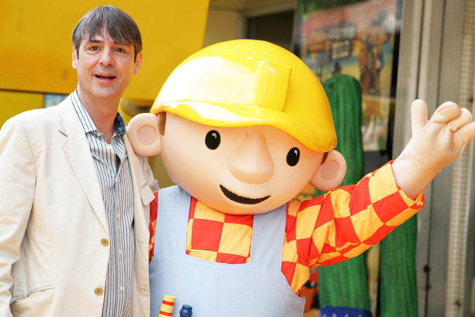 Neil Morrissey and Bob the Builder during Bob The Builder 