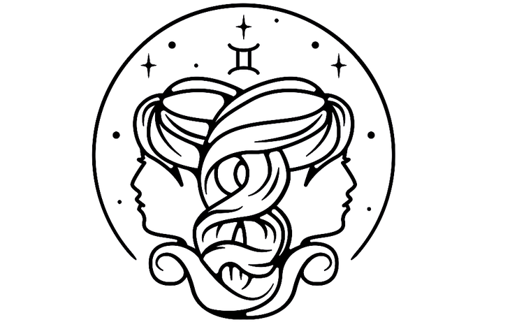 Astrology symbol for Gemini, the twins