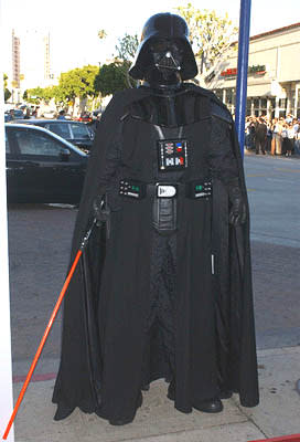 Darth Vader at the LA premiere of 20th Century Fox's Star Wars: Episode III