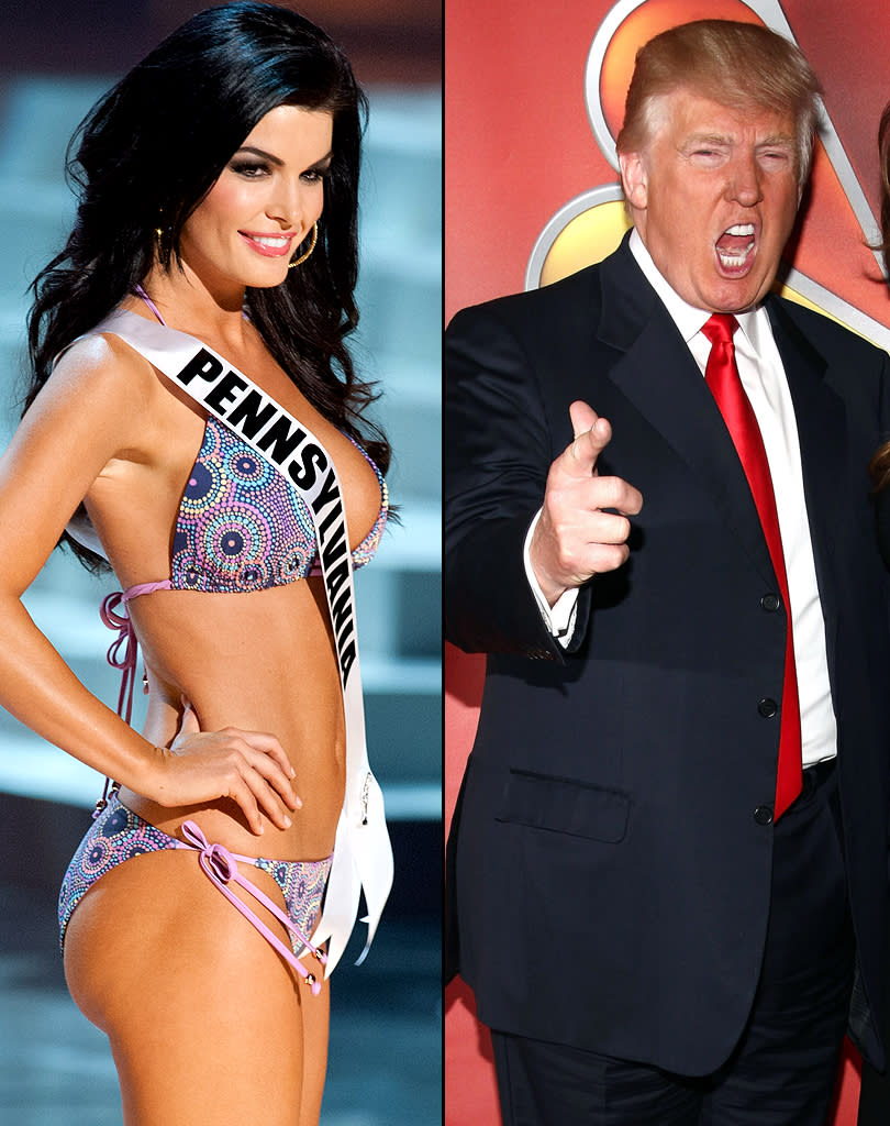 <b>Sheena Monnin, Miss Pennsylvania USA 2012</b><br> After not even placing in the Miss USA 2012 competition, Monnin charged that the Top 5 was “fixed” by claiming Miss Florida USA, Karina Brez, had seen the same names as the eventual Top 5 on a piece of paper backstage. Although Brez later said she had only been joking, Monnin still resigned as Miss Pennsylvania USA, but instead blamed it on the organization allowing “natural born males,” like Talackova to compete. “This goes against every moral fiber of my being,” she stated at the time. But Trump was still ticked nonetheless and the Miss Universe organization filed a $5 million lawsuit against Monnin for defamation. Although an arbitrator ruled in December 2012 that she must pay up, as of February 2013, she was granted an extension after receiving new legal counsel.