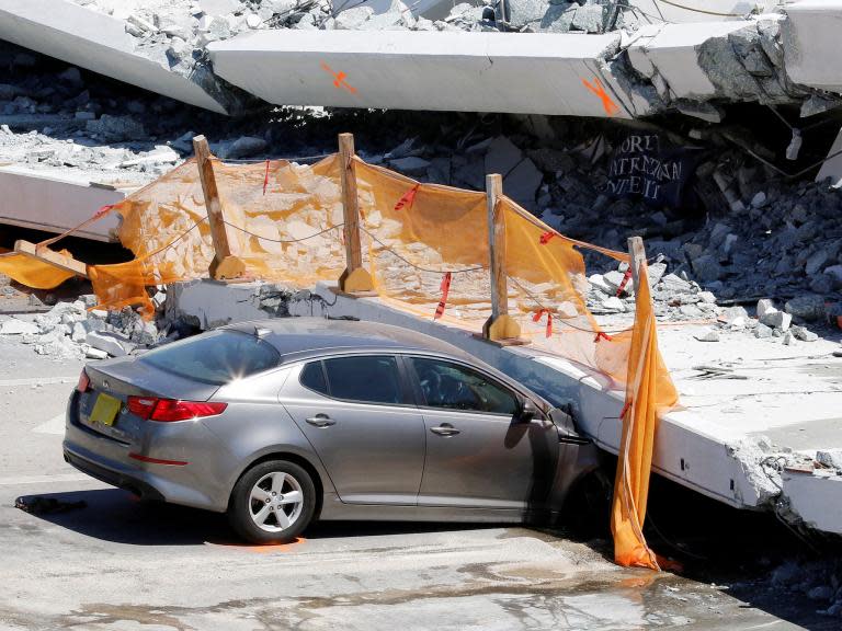 Officials concluded 'there were no safety concerns' about crack in Florida bridge hours before collapse