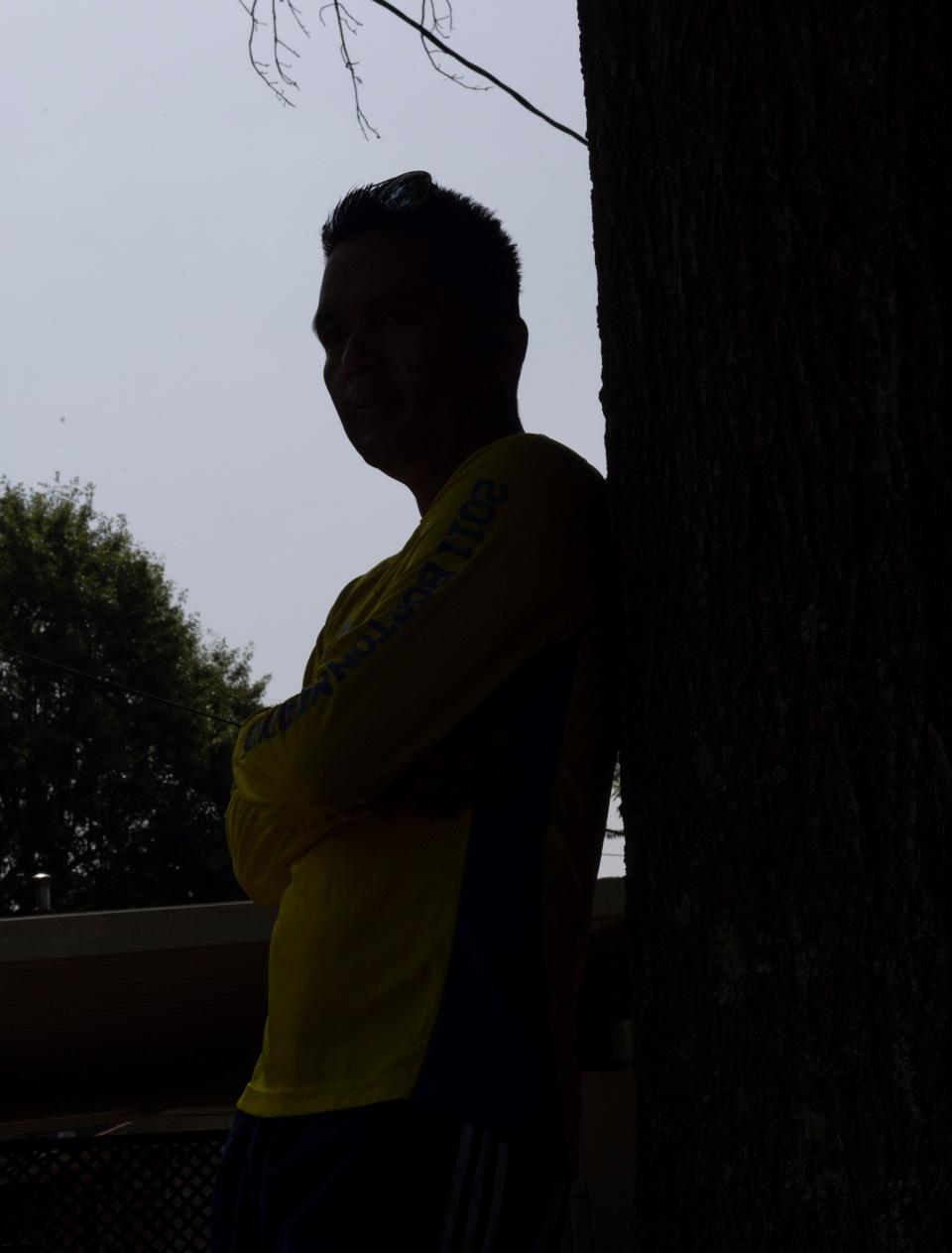 Alfredo, a poultry plant worker, at his home in Springdale, Arkansas, on Thursday, July 2, 2020.