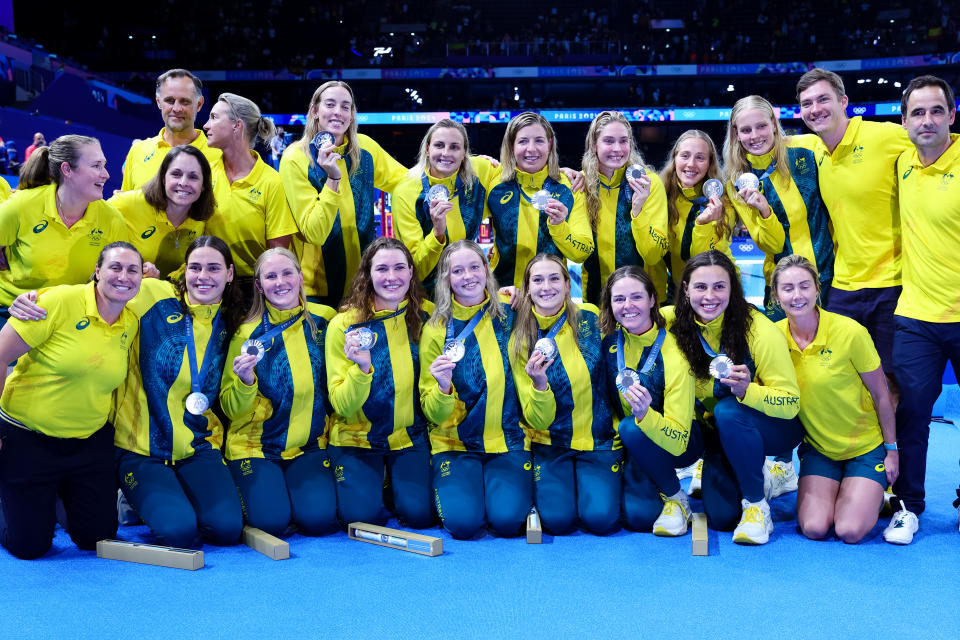 The Aussie Stingers water polo team.