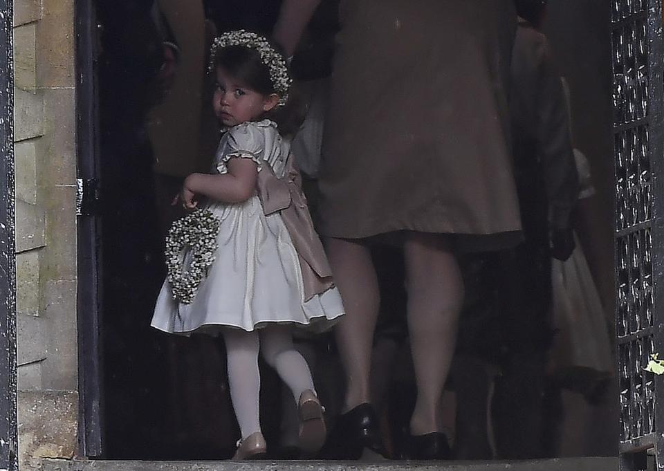 <p>The 2-year-old turned around for the cameras. (Photo: AP) </p>