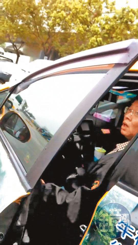 張博森脫產後，以開計程車為業，2019年曾撞死70歲老翁。（讀者提供）