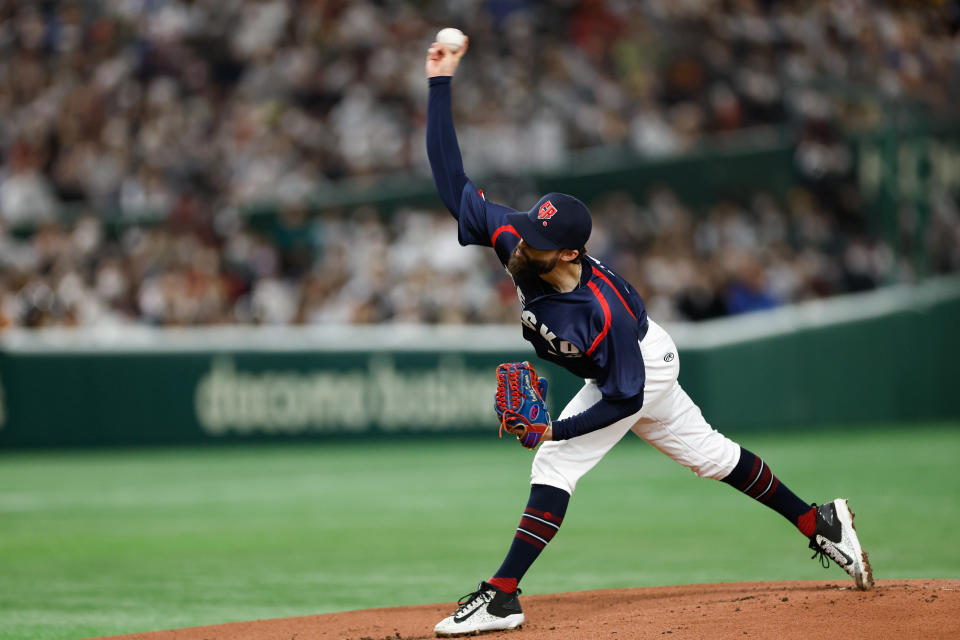 2023年第五屆世界棒球經典賽B組小組賽，捷克與日本一役，Ondrej Satoria曾對大谷翔平投出三振。（Photo by Yuki Taguchi/WBCI/MLB Photos via Getty Images）