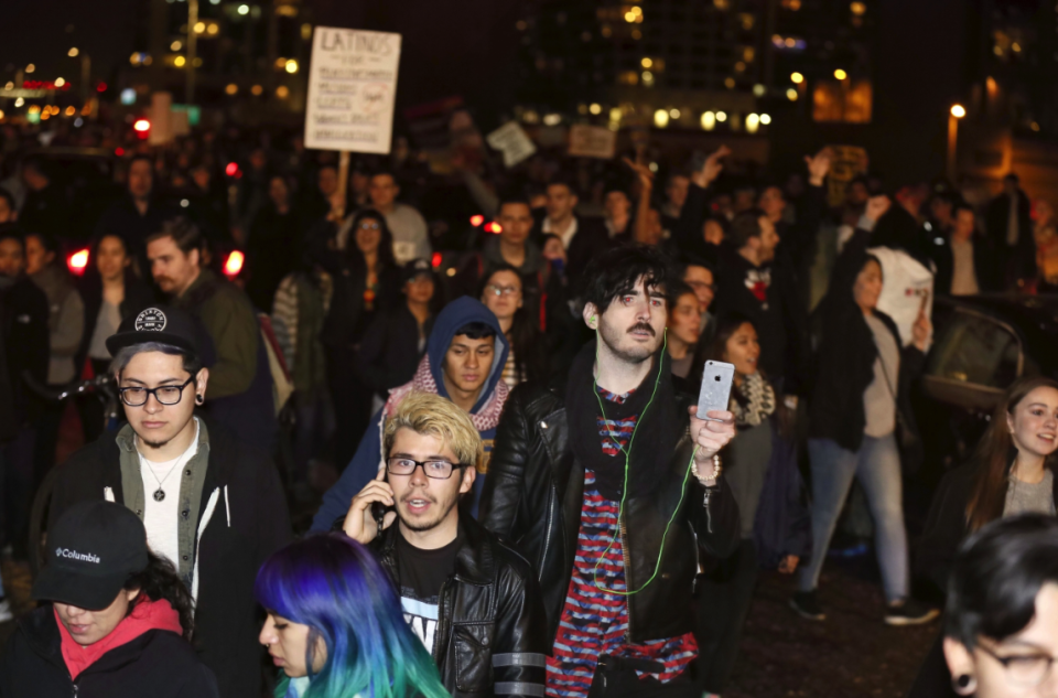 Trump protest in Illinois